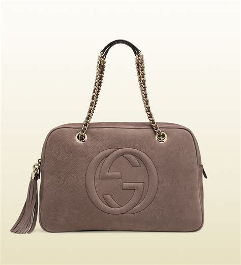 gucci soho nubuck leather shoulder bag|gucci soho shoulder bag large.